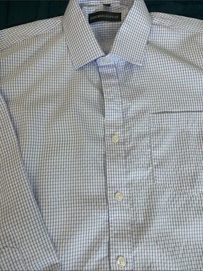 Blue Checked Button-Down Shirt for Kids